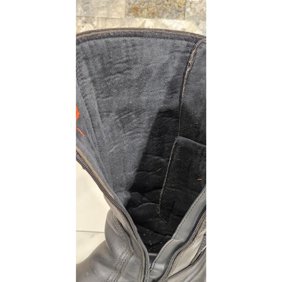 Harley-Davidson Alexa Motorcycle Boots Black Leather Back Lace 85167 Women's 8 - Picture 10 of 16